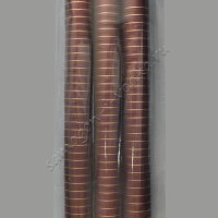 Термоусадочный колпачок красный (глянец) с золотой полоской 55х31 (100шт)